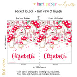 Mushroom Personalized 2-Pocket Folder