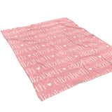 ANY COLOR Repeat Name Minky Blanket Personalized Custom