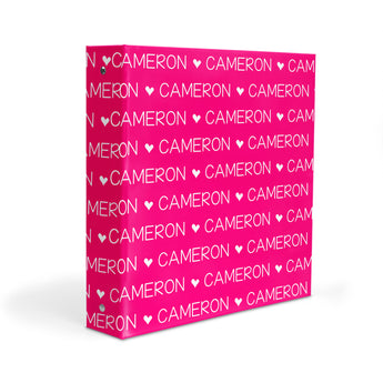 ANY COLOR Repeat Name Personalized 2" 3 Ring Binder