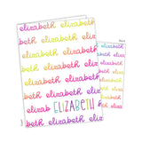 Rainbow Repeat Name Personalized 2-Pocket Folder