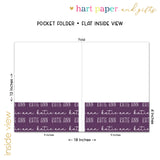 ANY COLOR Repeat Name Personalized 2-Pocket Folder
