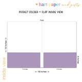 Solid COLOR Name Personalized 2-Pocket Folder