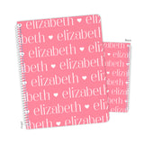 ANY COLOR Repeat Name Personalized Notebook or Sketchbook