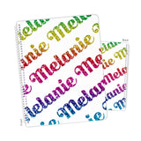 Rainbow Name Personalized Notebook or Sketchbook