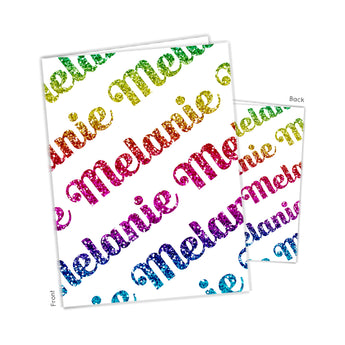 Rainbow Name Personalized 2-Pocket Folder