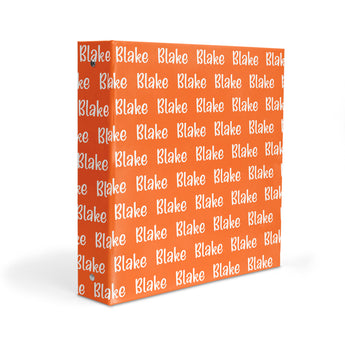 ANY COLOR Repeat Name Personalized 2" 3 Ring Binder
