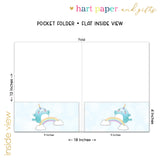 Narwhal Rainbow Personalized 2-Pocket Folder
