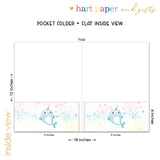 Narwhal Rainbow Personalized 2-Pocket Folder