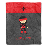 Ninja Minky Blanket Personalized Custom