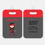 Ninja Karate Luggage Bag Tag