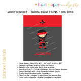 Ninja Minky Blanket Personalized Custom