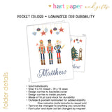 Nutcracker Ballet Personalized 2-Pocket Folder