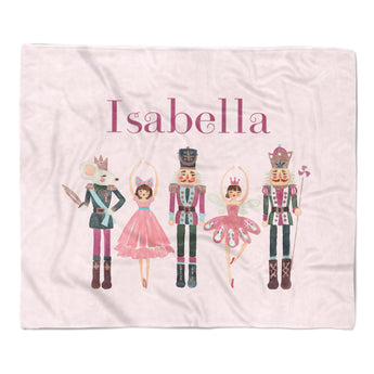 Nutcracker Minky Blanket Personalized Custom