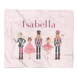 Nutcracker Minky Blanket Personalized Custom