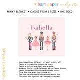 Nutcracker Minky Blanket Personalized Custom