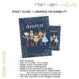 Blue Nutcracker Ballet Personalized 2-Pocket Folder