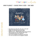 Nutcracker with Role & Show Minky Blanket Personalized Custom
