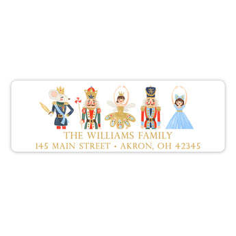 Nutcracker Return Address Labels • Self Adhesive Stickers