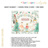 Nutcracker Minky Blanket Personalized Custom