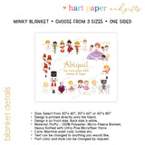 Nutcracker with Role & Show Minky Blanket Personalized Custom
