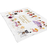 Nutcracker with Role & Show Minky Blanket Personalized Custom