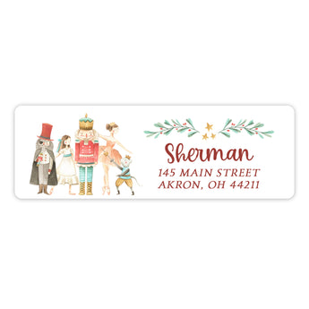 Nutcracker Return Address Labels • Self Adhesive Stickers