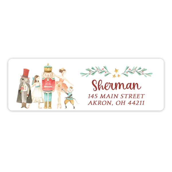 Nutcracker Return Address Labels • Self Adhesive Stickers