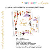 Nutcracker w Role & Show Personalized Notebook or Sketchbook