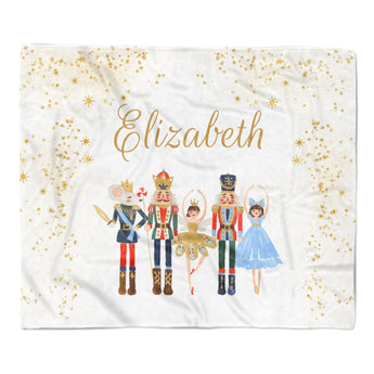 Nutcracker Minky Blanket Personalized Custom