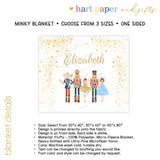 Nutcracker Minky Blanket Personalized Custom