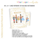 Nutcracker w Role & Show Personalized Notebook or Sketchbook