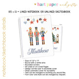 Nutcracker Personalized Notebook or Sketchbook