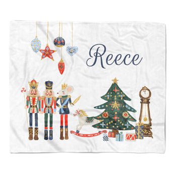 Nutcracker Minky Blanket Personalized Custom