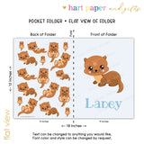 Otter Personalized 2-Pocket Folder