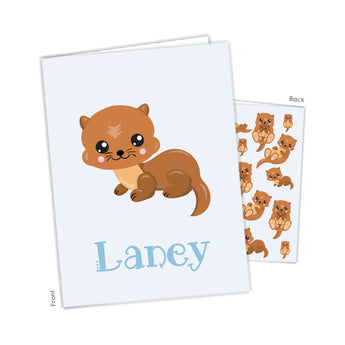 Otter Personalized 2-Pocket Folder
