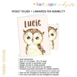 Owl Personalized 2-Pocket Folder
