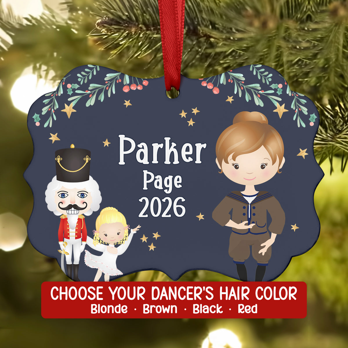 Page Polichinelle Mother Ginger Kid Poly Columbine Bon • Nutcracker Christmas Ornament Personalized Custom Holiday Decor Gift Boy Girl Ballerina Ballet