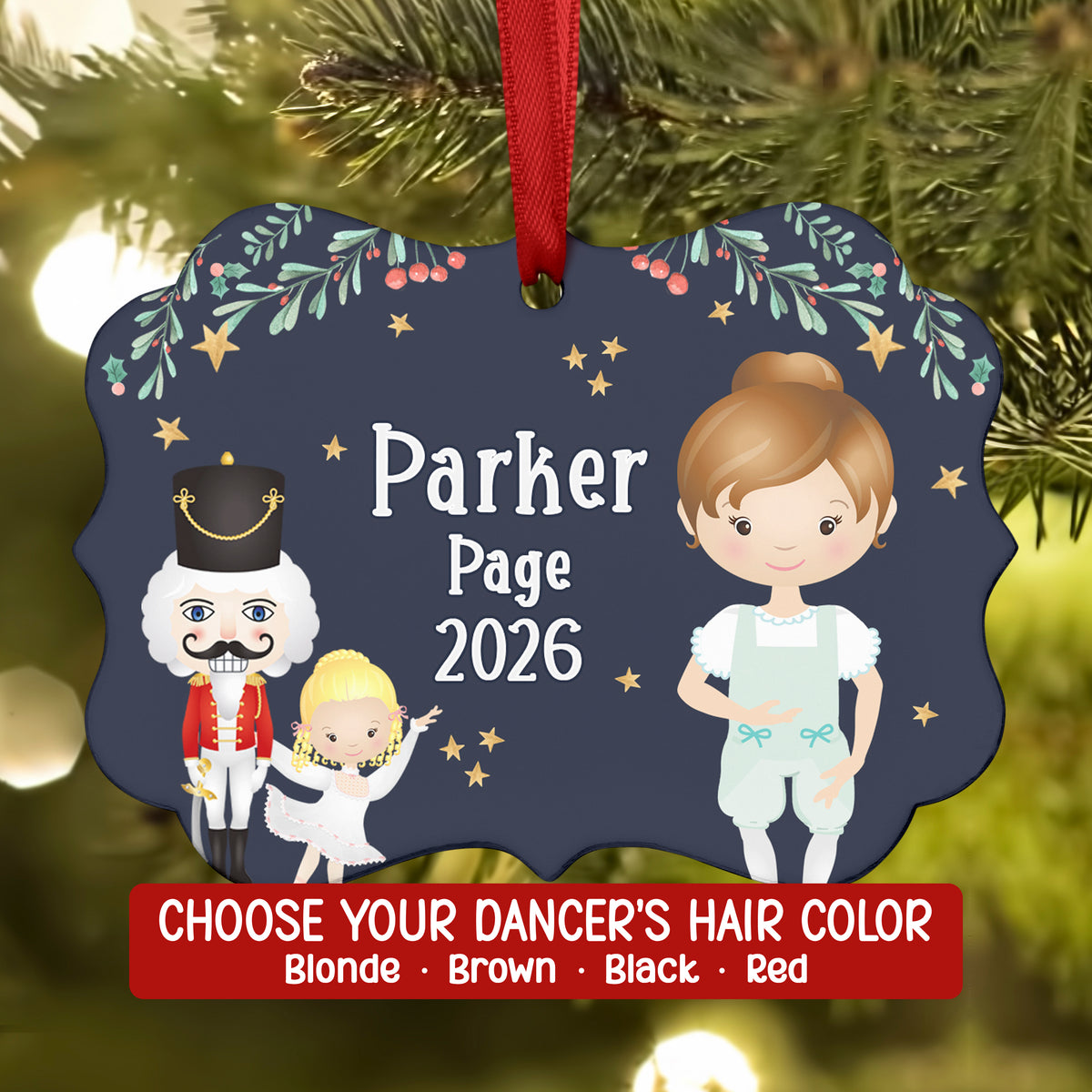 Page Polichinelle Mother Ginger Kid Poly Columbine Bon • Nutcracker Christmas Ornament Personalized Custom Holiday Decor Gift Boy Girl Ballerina Ballet