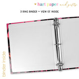 Palm Trees Beach Personalized 2" 3 Ring Binder