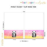 Panda Bear Personalized 2-Pocket Folder