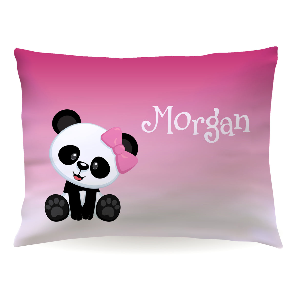 Panda Bear Personalized Custom Pillowcase • Standard or Toddler Size