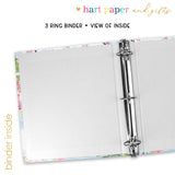 Eiffel Tower Personalized 2" 3 Ring Binder