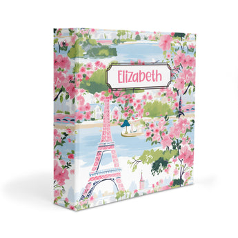 Eiffel Tower Personalized 2" 3 Ring Binder