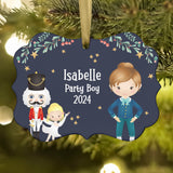 Cavalier Party Boy Girl Teen Hans Fritz Blue • Nutcracker Christmas Ornament Personalized Custom Holiday Decor Gift Boy Girl Ballerina Ballet