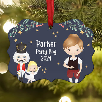 Party Girl Teen • Nutcracker Christmas Ornament Personalized Custom Holiday Decor Gift Boy Girl Ballerina Ballet