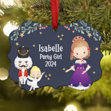 Party Girl Teen Purple • Nutcracker Christmas Ornament Personalized Custom Holiday Decor Gift Boy Girl Ballerina Ballet