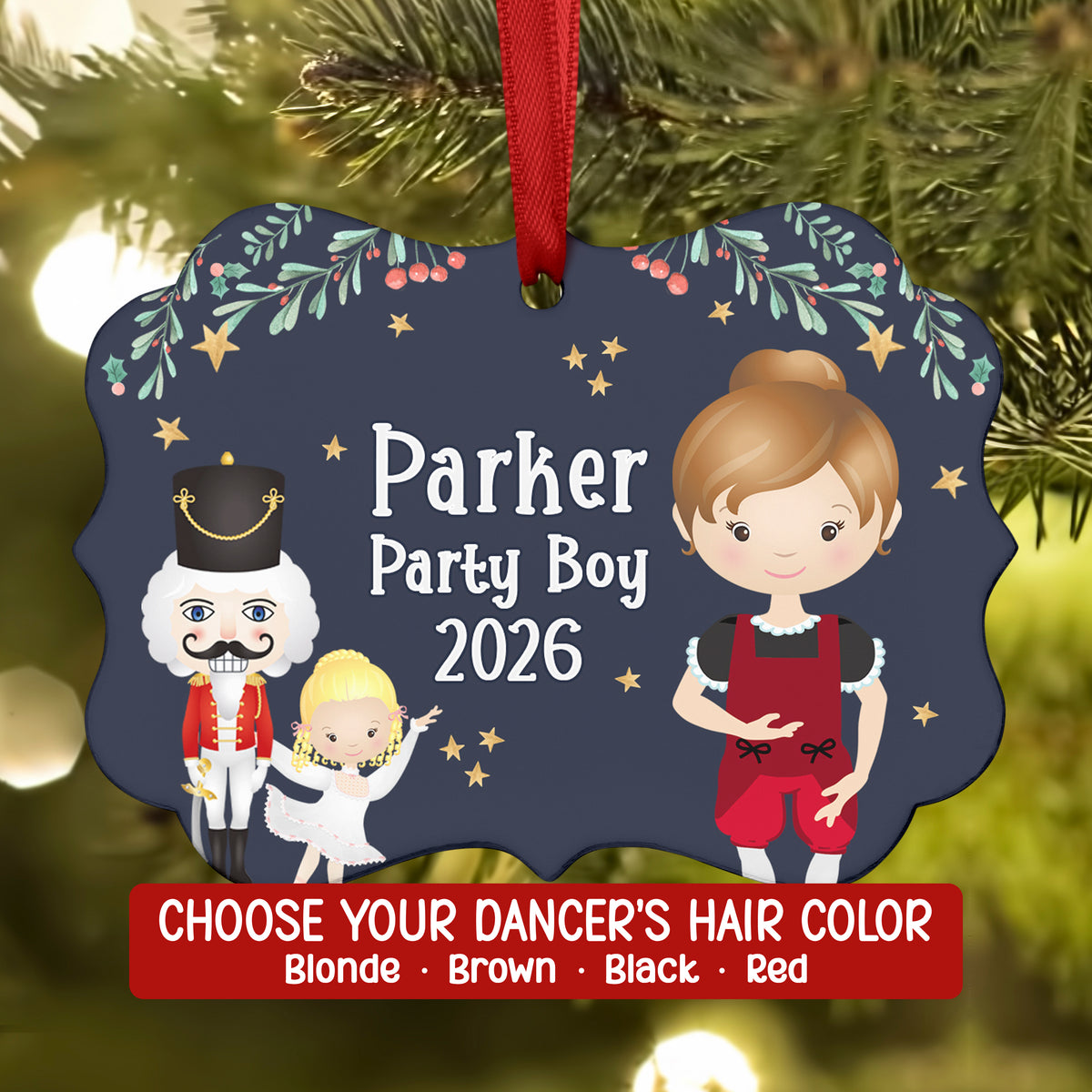 Page Polichinelle Mother Ginger Kid Poly Columbine Bon • Nutcracker Christmas Ornament Personalized Custom Holiday Decor Gift Boy Girl Ballerina Ballet