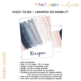 Pastel Abstract Personalized 2-Pocket Folder