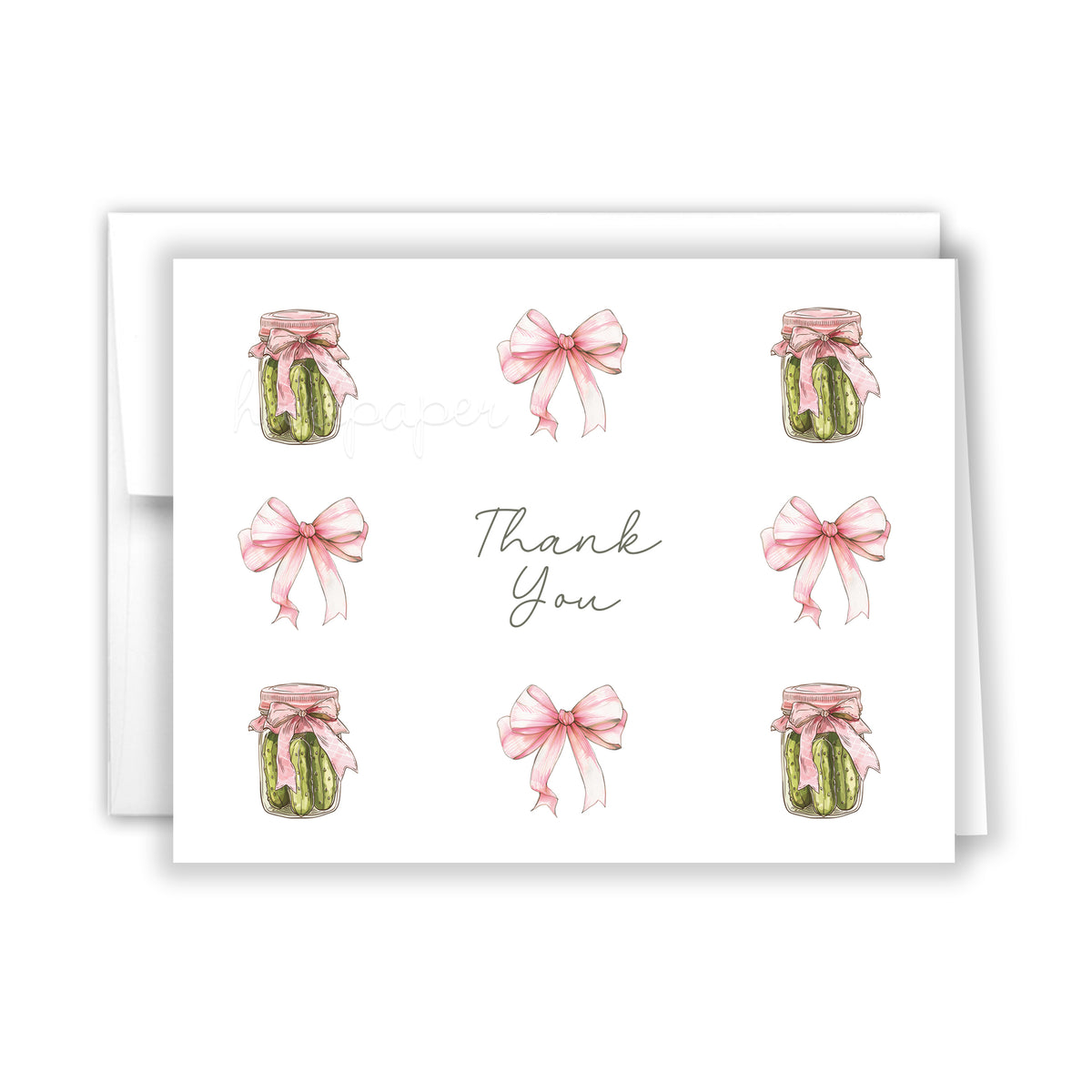 Pickles Thank You Cards Note Card Personalized Custom Stationery • Flat or Folded