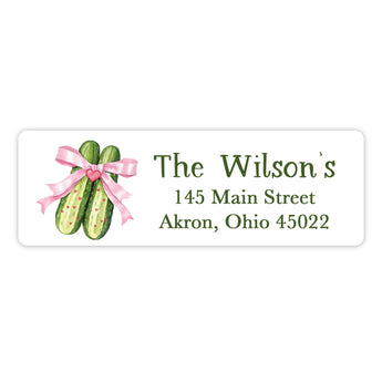 Pickle Return Address Labels • Self Adhesive Stickers